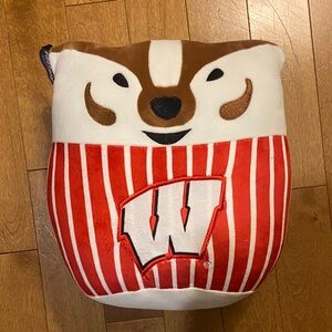Mascot Factory Bucky Badger Squishy Plush 12” Inch tall NWT